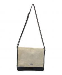 BURBERRY BLACK LABEL（バーバリーブラックレーベル）の古着「メッセンジャーバッグ」｜グレー×ブラック