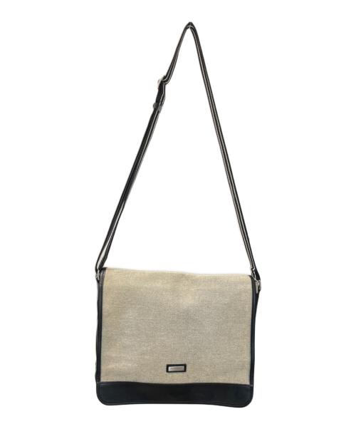 BURBERRY BLACK LABEL（バーバリーブラックレーベル）BURBERRY BLACK LABEL (バーバリーブラックレーベル) メッセンジャーバッグ グレー×ブラックの古着・服飾アイテム