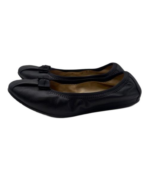 Salvatore Ferragamo（サルヴァトーレ フェラガモ）Salvatore Ferragamo (サルヴァトーレ フェラガモ) バレエシューズ ブラック サイズ:24の古着・服飾アイテム