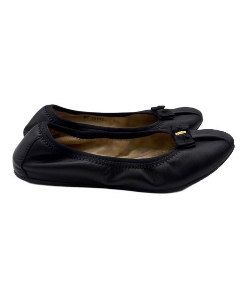 Salvatore Ferragamo（サルヴァトーレ フェラガモ）Salvatore Ferragamo (サルヴァトーレ フェラガモ) バレエシューズ ブラック サイズ:24の古着・服飾アイテム
