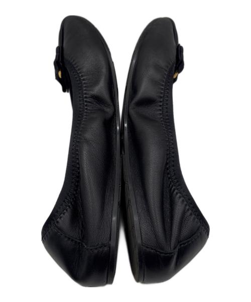 Salvatore Ferragamo（サルヴァトーレ フェラガモ）Salvatore Ferragamo (サルヴァトーレ フェラガモ) バレエシューズ ブラック サイズ:24の古着・服飾アイテム
