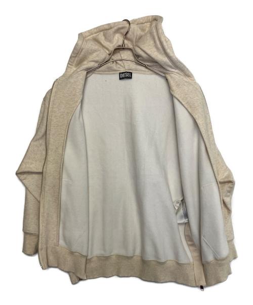 DIESEL（ディーゼル）DIESEL (ディーゼル) ジップパーカー アイボリー サイズ:xsの古着・服飾アイテム