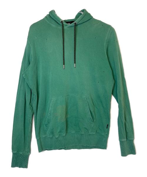 DIESEL（ディーゼル）DIESEL (ディーゼル) プルオーバーパーカー グリーン サイズ:Mの古着・服飾アイテム