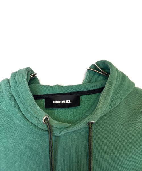 DIESEL（ディーゼル）DIESEL (ディーゼル) プルオーバーパーカー グリーン サイズ:Mの古着・服飾アイテム