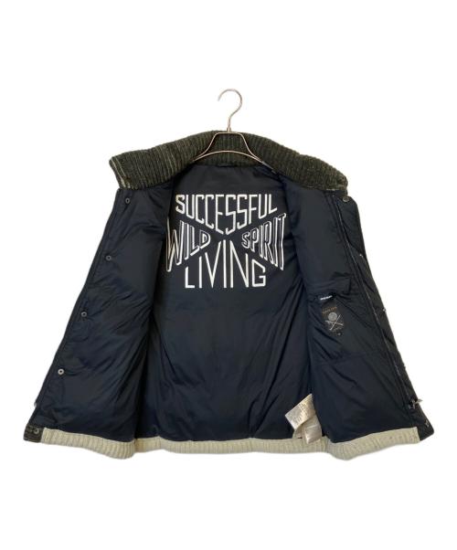 DIESEL（ディーゼル）DIESEL (ディーゼル) ニットベスト ブラウン×アイボリー サイズ:Mの古着・服飾アイテム