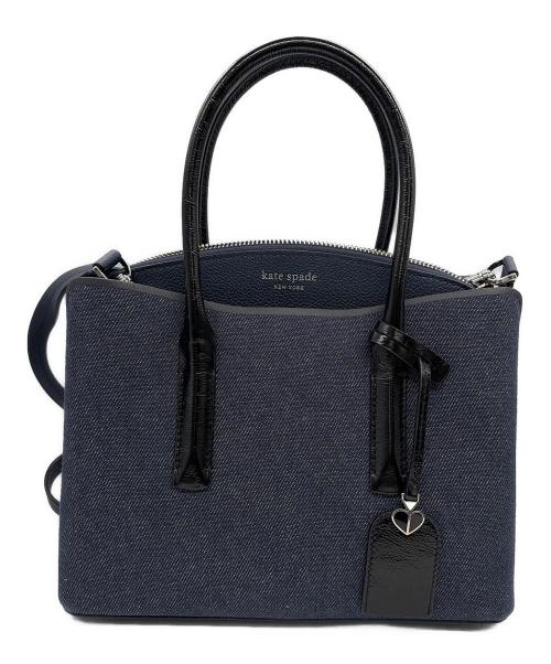 Kate Spade（ケイトスペード）Kate Spade (ケイトスペード) 2WAYショルダーバッグ ネイビーの古着・服飾アイテム