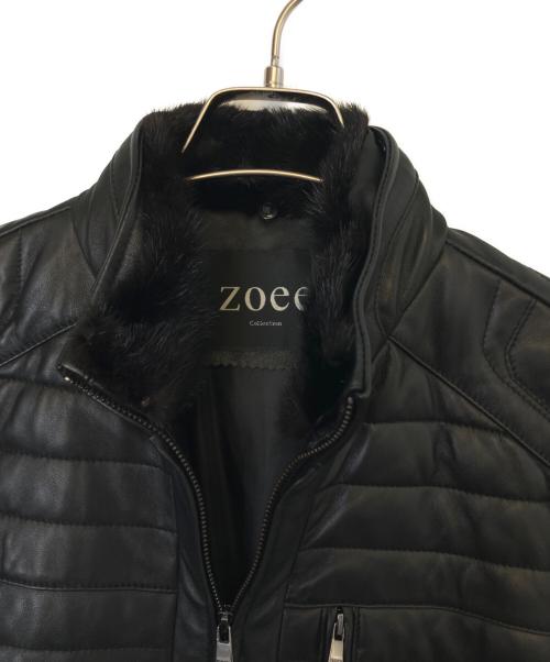 zoee（ゾーイ）zoee (ゾーイ) ラムレザージャケット ブラック サイズ:XLの古着・服飾アイテム