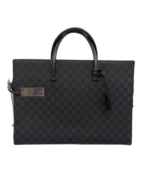 GUCCI（グッチ）GUCCI (グッチ) ブリーフケース ブラックの古着・服飾アイテム