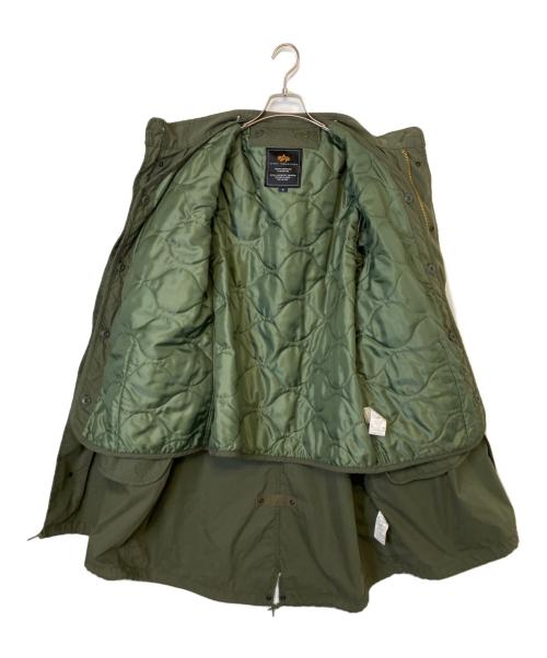 ALPHA（アルファ）ALPHA (アルファ) ライナー付モッズコート カーキ サイズ:Mの古着・服飾アイテム