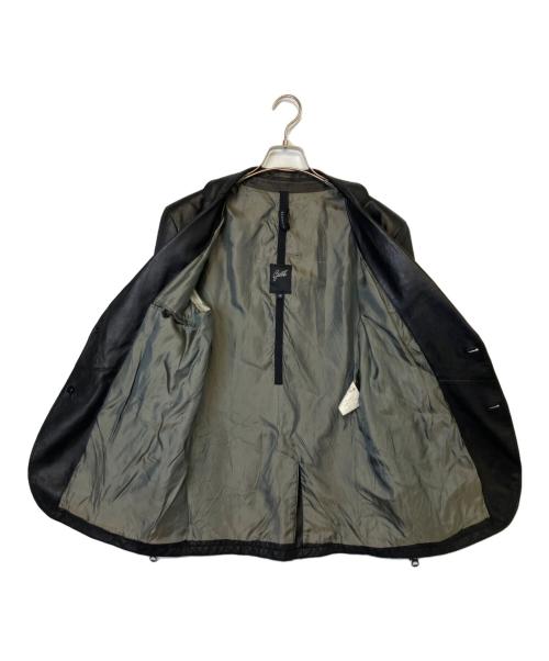 GARRETT（ギャレット）GARRETT (ギャレット) レザーテーラードジャケット ブラック サイズ:48の古着・服飾アイテム