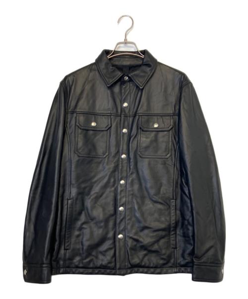 GARRETT（ギャレット）GARRETT (ギャレット) レザージャケット ブラック サイズ:48の古着・服飾アイテム