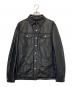 GARRETT（ギャレット）の古着「レザージャケット」｜ブラック