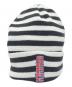 Supreme (シュプリーム) ニット帽 ホワイト×ブラック：6000円