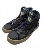 DIESELディーゼル）の古着「ハイカットスニーカー」｜ネイビー