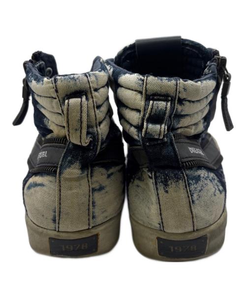 DIESEL（ディーゼル）DIESEL (ディーゼル) ハイカットスニーカー ネイビー サイズ:26.5の古着・服飾アイテム