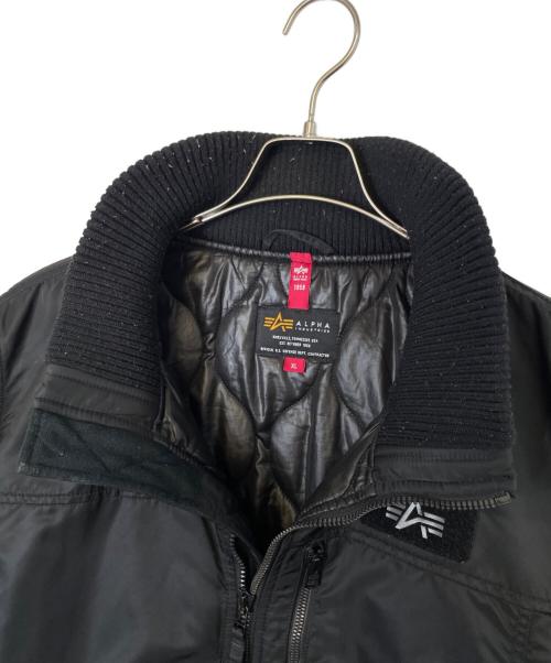 ALPHA（アルファ）ALPHA (アルファ) ALPHA INDUSTRIES MA-1 ジャケット ブラック サイズ:XLの古着・服飾アイテム