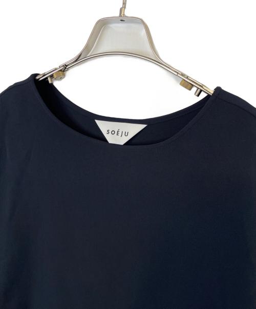 SOEJU（ソージュ）SOEJU (ソージュ) SOEJU 長袖ブラウス （コクーンブラウス8分袖） ブラック サイズ:Mの古着・服飾アイテム