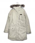 Columbiaコロンビア）の古着「Columbia コロンビア Mountain Long Insulated Jacket ロングコート ファー付き OMNI-HEAT」｜アイボリー