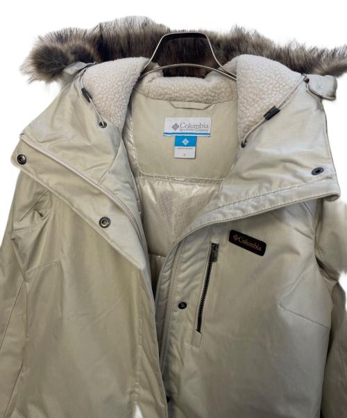 Columbia（コロンビア）Columbia (コロンビア) Columbia コロンビア Mountain Long Insulated Jacket ロングコート ファー付き OMNI-HEAT アイボリー サイズ:Sの古着・服飾アイテム