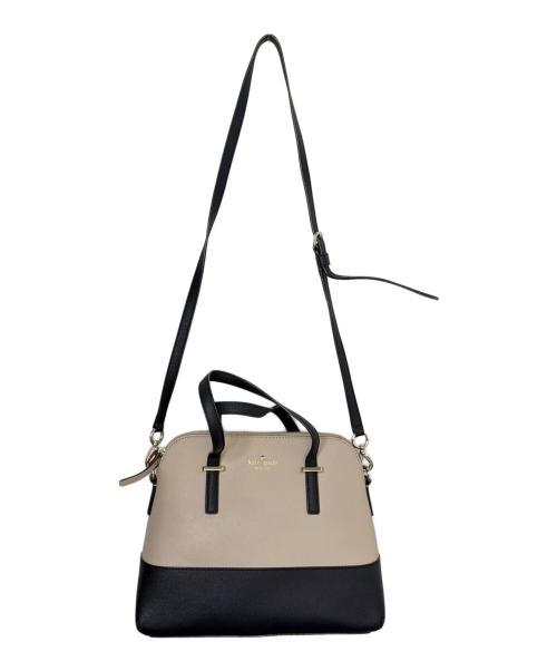 Kate Spade（ケイトスペード）Kate Spade (ケイトスペード) Kate Spade（ケイトスペード）　2WAYショルダーバッグ 2トーン ベージュ×ブラックの古着・服飾アイテム