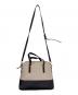 中古・古着 Kate Spade (ケイトスペード) Kate Spade（ケイトスペード）　2WAYショルダーバッグ 2トーン ベージュ×ブラック：5000円