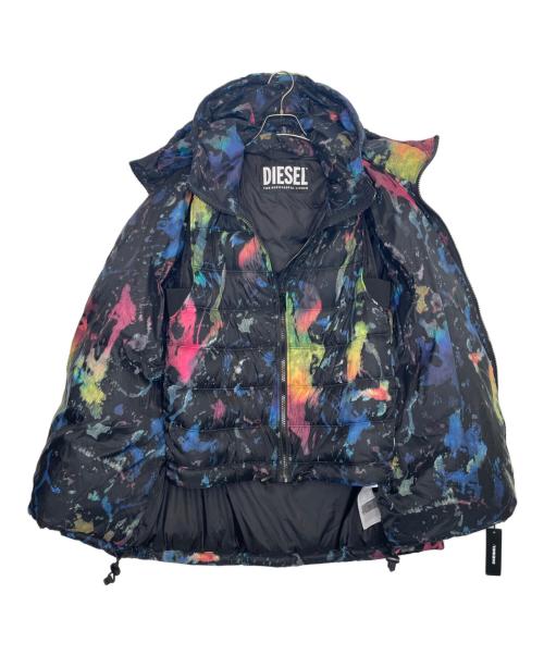 DIESEL（ディーゼル）DIESEL (ディーゼル) DIESEL  W-JANUA JACKET 中綿ジャケット オーバーサイズ 総柄 マルチカラー サイズ:Lの古着・服飾アイテム