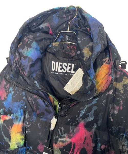 DIESEL（ディーゼル）DIESEL (ディーゼル) DIESEL  W-JANUA JACKET 中綿ジャケット オーバーサイズ 総柄 マルチカラー サイズ:Lの古着・服飾アイテム