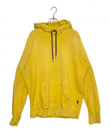 DIESEL（ディーゼル）の古着「DIESEL ダメージ加工 パーカー」｜イエロー