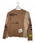 DIESEL (ディーゼル) DIESEL M-ALYCIA KNITWEAR ダメージ加工セーター ブラウン サイズ:S 未使用品：15000円