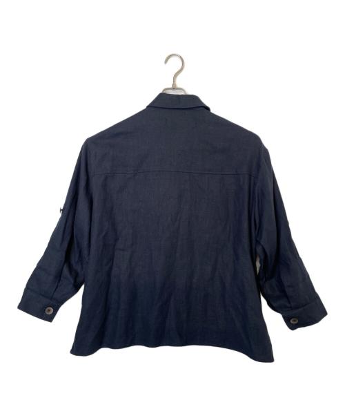 ZARA（ザラ）ZARA (ザラ) ZARA 長袖 シャツジャケット ネイビー サイズ:S 未使用品の古着・服飾アイテム