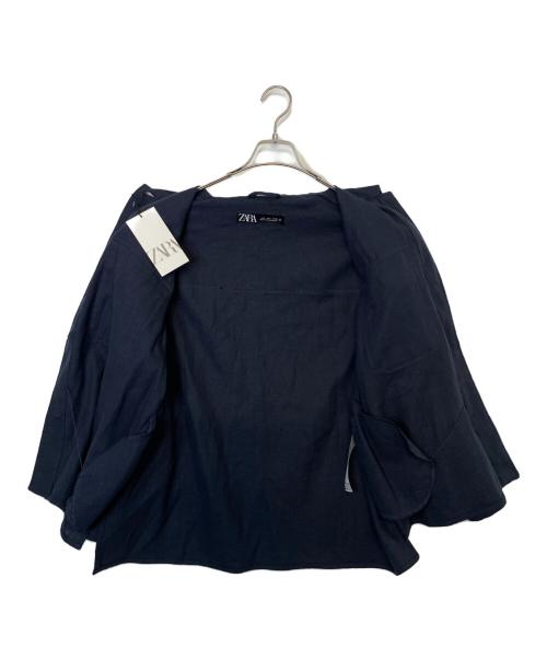 ZARA（ザラ）ZARA (ザラ) ZARA 長袖 シャツジャケット ネイビー サイズ:S 未使用品の古着・服飾アイテム