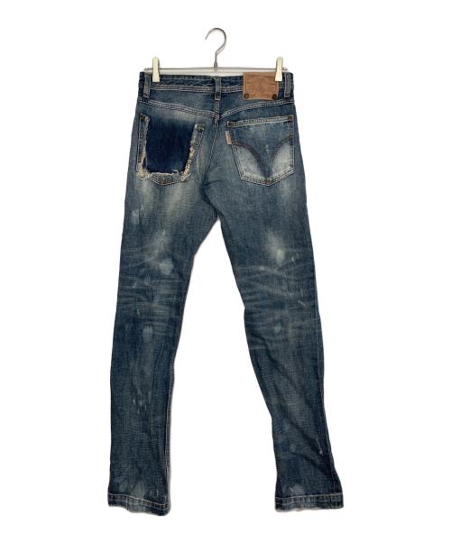 DOLCE & GABBANA（ドルチェ＆ガッバーナ）DOLCE & GABBANA (ドルチェ＆ガッバーナ) DOLCE & GABBANA ローライズ ダメージ加工デニムパンツ インディゴ サイズ:26の古着・服飾アイテム