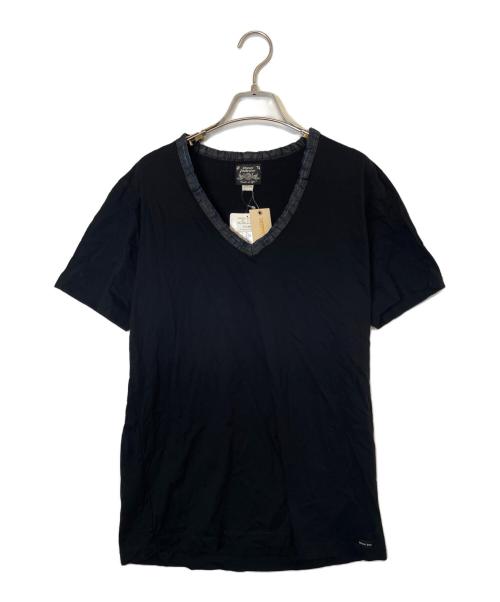 DIESEL（ディーゼル）DIESEL (ディーゼル) VネックTシャツ ブラック サイズ:XS 未使用品の古着・服飾アイテム