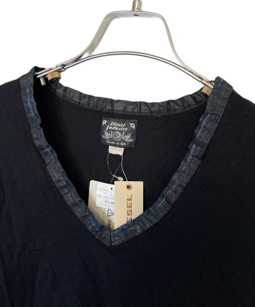 DIESEL（ディーゼル）DIESEL (ディーゼル) VネックTシャツ ブラック サイズ:XS 未使用品の古着・服飾アイテム