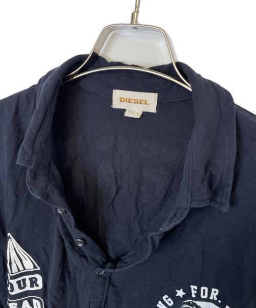 DIESEL（ディーゼル）DIESEL (ディーゼル) ポロシャツ ネイビー サイズ:Lの古着・服飾アイテム