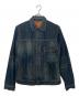 LEVI'S（リーバイス）の古着「1st 復刻 オイル加工 デニムジャケット」｜インディゴ