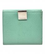 TIFFANY & Co.ティファニー）の古着「2つ折り財布」｜グリーン