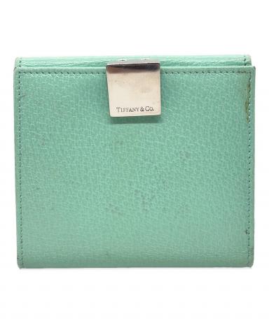 Tiffany & Co. 二つ折り財布 グリーン 中古・古着通販】Tiffany & Co. (ティファニー) 2つ折り財布 グリーン