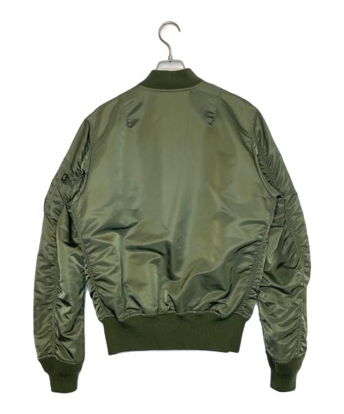 ALPHA（アルファ）ALPHA (アルファ) ALPHA MA-1 ジャケット 中綿なし オリーブ サイズ:Mの古着・服飾アイテム
