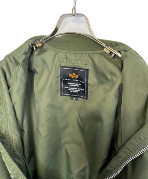 ALPHA（アルファ）ALPHA (アルファ) ALPHA MA-1 ジャケット 中綿なし オリーブ サイズ:Mの古着・服飾アイテム