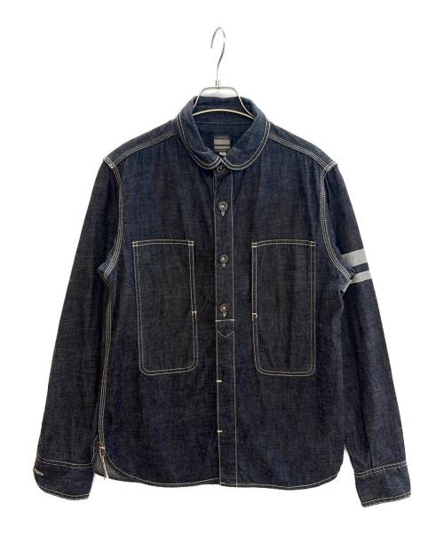 MOMOTARO JEANS（桃太郎ジーンズ）MOMOTARO JEANS (桃太郎ジーンズ) 出陣デニムシャツ インディゴ サイズ:38の古着・服飾アイテム