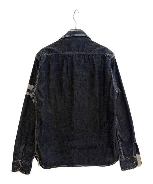MOMOTARO JEANS（桃太郎ジーンズ）MOMOTARO JEANS (桃太郎ジーンズ) 出陣デニムシャツ インディゴ サイズ:38の古着・服飾アイテム