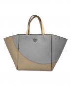 TORY BURCHトリーバーチ）の古着「トートバッグ」｜カーキ×グレー