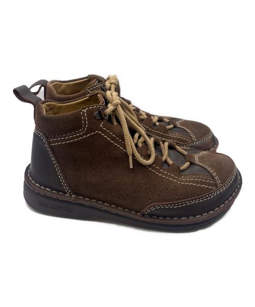 BIRKENSTOCK（ビルケンシュトック）BIRKENSTOCK (ビルケンシュトック) ハイカットスニーカー ブラウン サイズ:22.5の古着・服飾アイテム