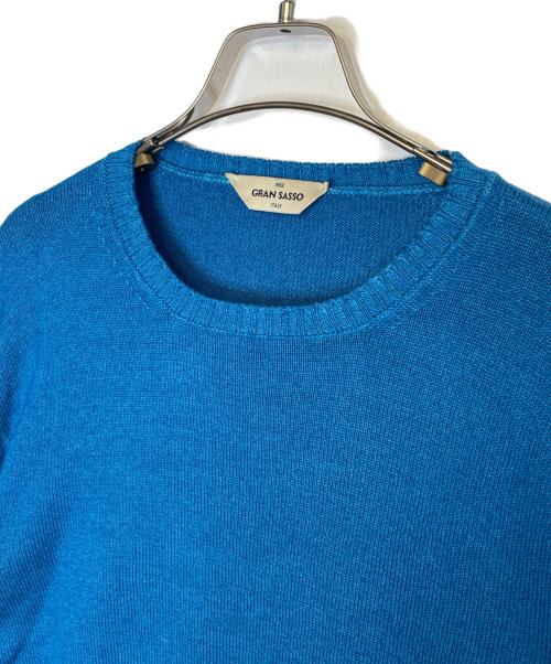 GRAN SASSO（グランサッソ）GRAN SASSO (グランサッソ) GRAN SASSO  薄手 ニット ブルー サイズ:52の古着・服飾アイテム