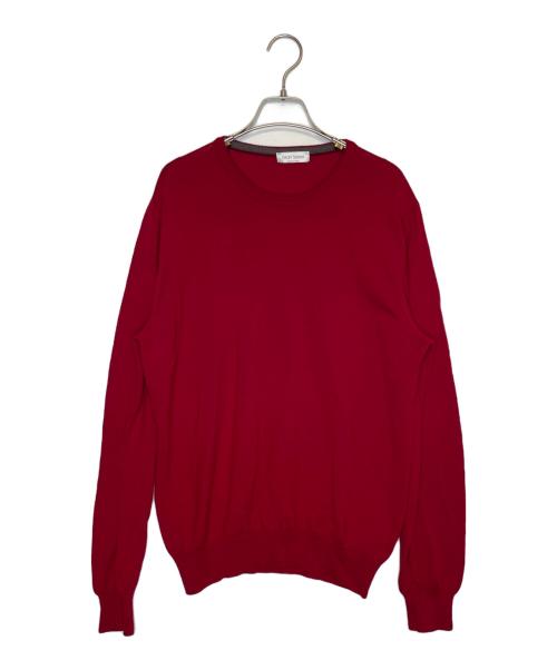 GRAN SASSO（グランサッソ）GRAN SASSO (グランサッソ) GRAN SASSO  薄手 ニット レッド サイズ:52の古着・服飾アイテム