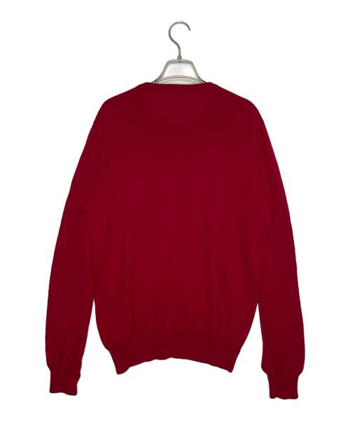 GRAN SASSO（グランサッソ）GRAN SASSO (グランサッソ) GRAN SASSO  薄手 ニット レッド サイズ:52の古着・服飾アイテム