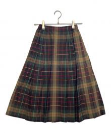 Burberry's（バーバリーズ）の古着「Burberry's  ノバチェック ロングスカート」｜ブラウン