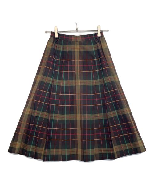 Burberry's（バーバリーズ）Burberry's (バーバリーズ) Burberry's  ノバチェック ロングスカート ブラウン サイズ:7ARの古着・服飾アイテム