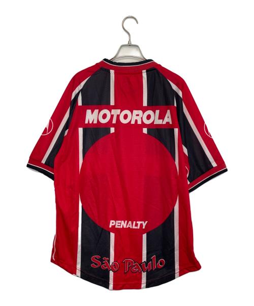 PENALTY（ペナルティ）PENALTY (ペナルティ) PENALTY  ゲームシャツ サッカーユニフォーム サンパウロFC 2000 レッド×ブラック サイズ:Lの古着・服飾アイテム
